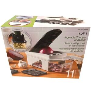 MIU White 11-Piece Vegetable Chopper Slicer Spiralizer‎ Set OS